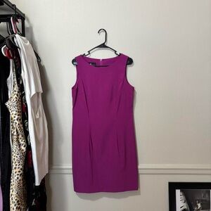 AB Studio Fuchsia Sleeveless Sheath Dress